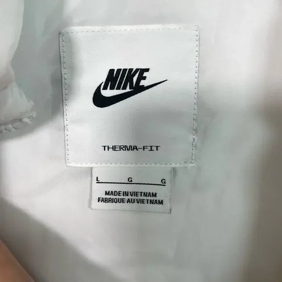 Nike Woman's Water Repellent Therma-FIT Loose Puffer Vest White Large - Picture 7 of 8